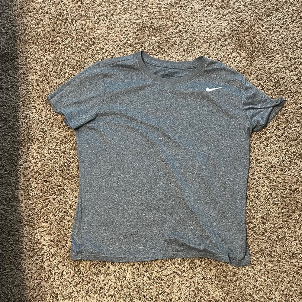 Nike Gray Short Sleeve Tees Casual Comfort